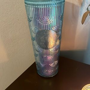 Starbucks 2022 Teal Mermaid Iridescent Venti Tumbler